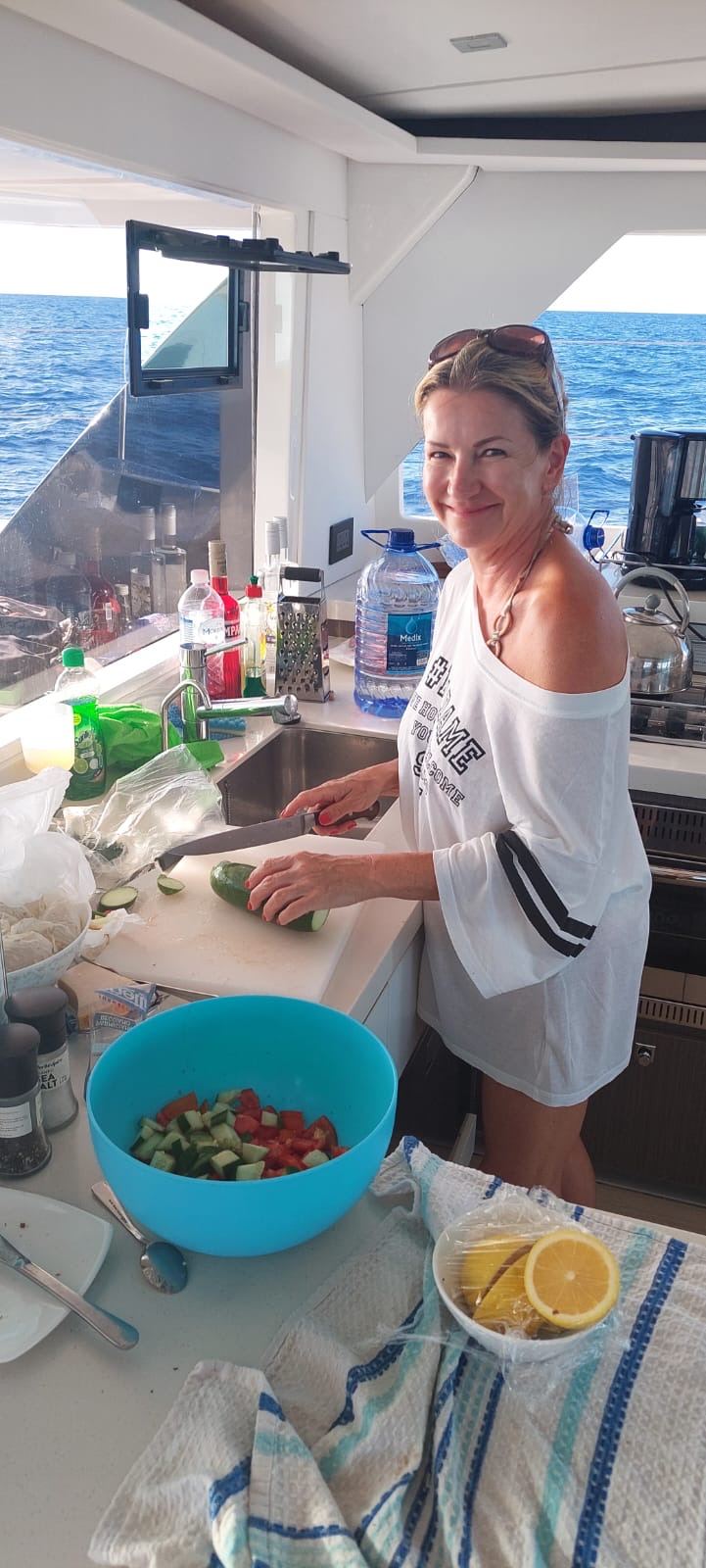 Kochen in der Bordküche